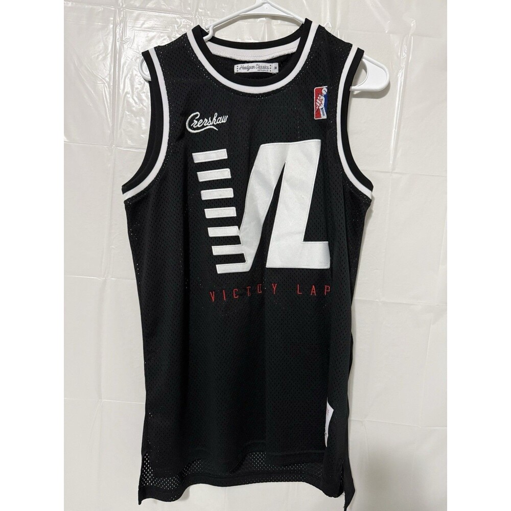 Headgear Classics Nipsey Hussle Victory Lap Jersey Black Mesh Men’s Medium M